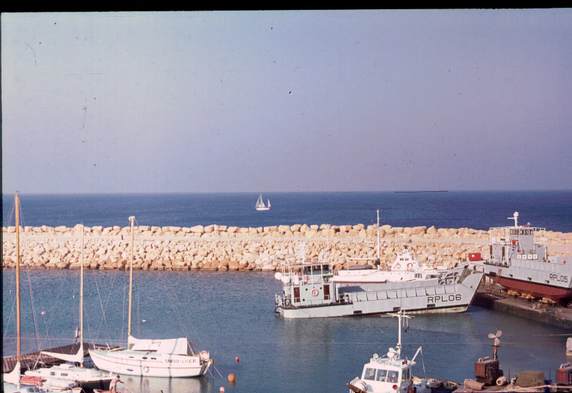 The Mole with RCT Mexi froats & Landing Craft