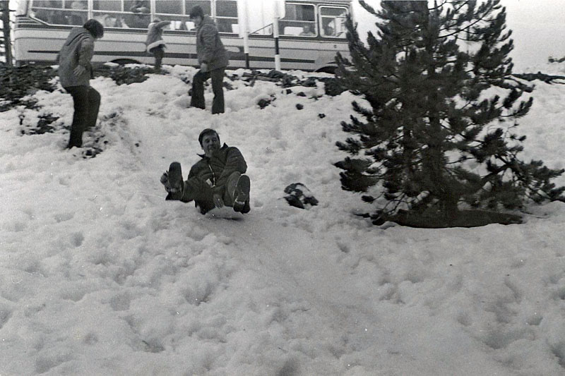 Mick Quigley up the Troodos Mountains, just realised the bar was open so taking the quick way down.